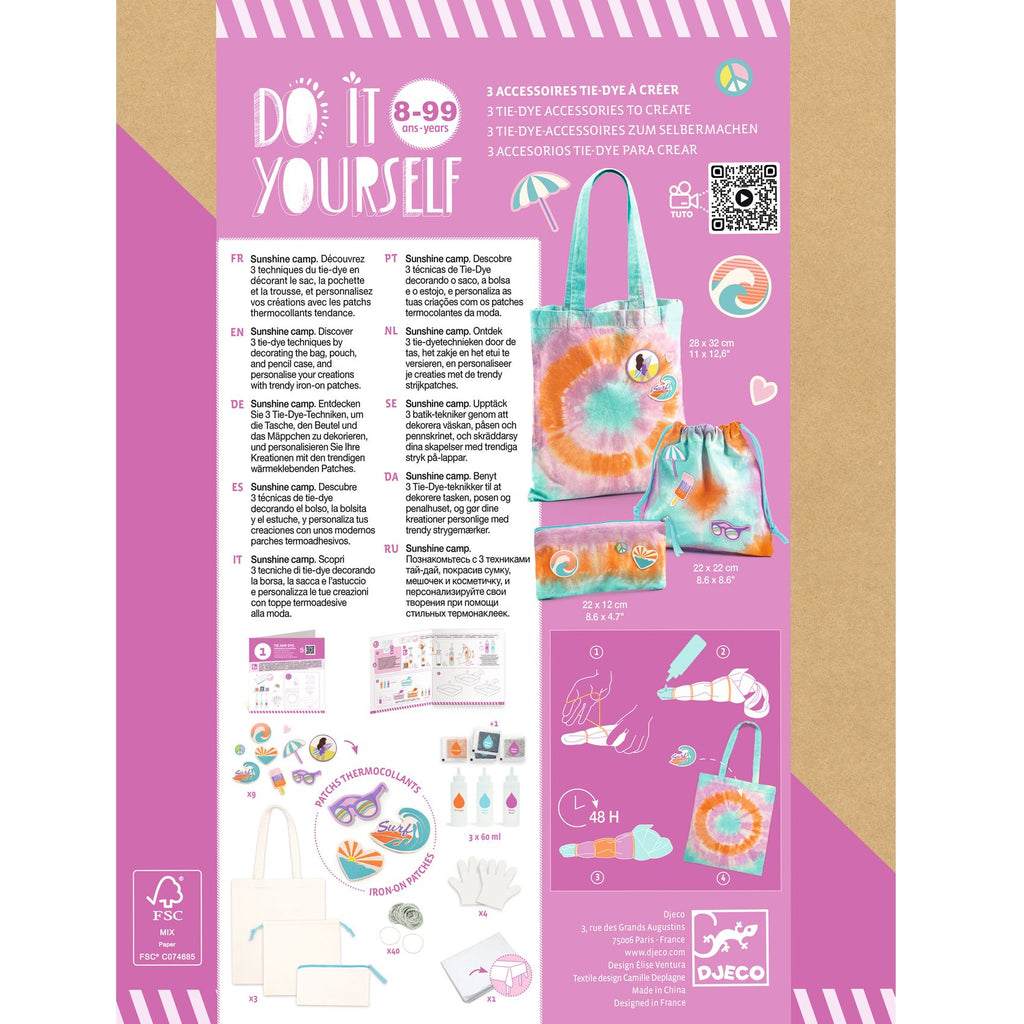 Djeco DIY Batikpyssel Sunshine Camp