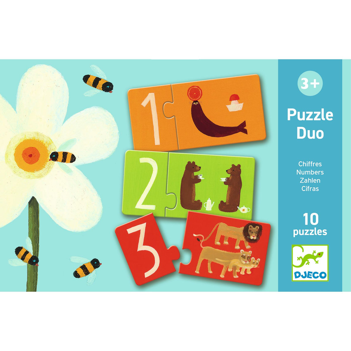 Djeco Pussel Duo Numbers (10 pussel)