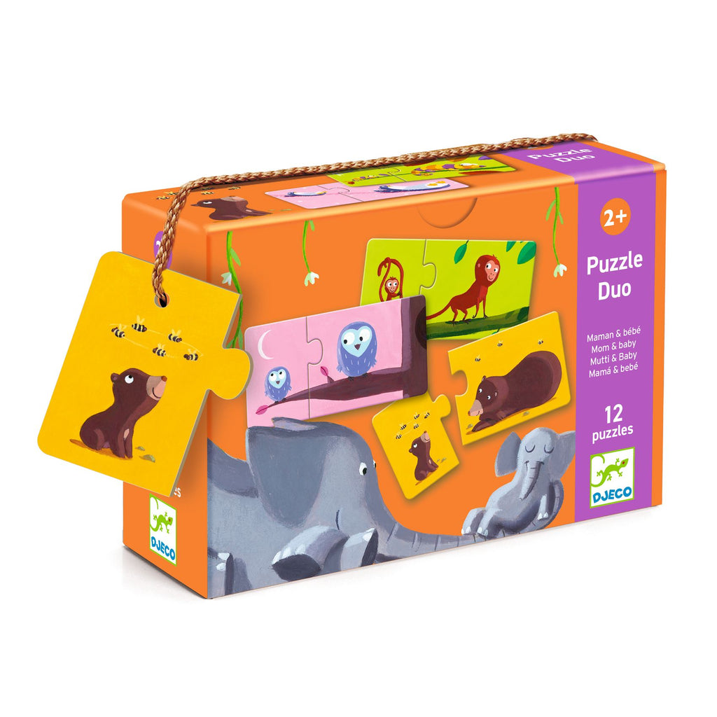 Djeco Pussel Duo Mom and Baby (12 pussel)
