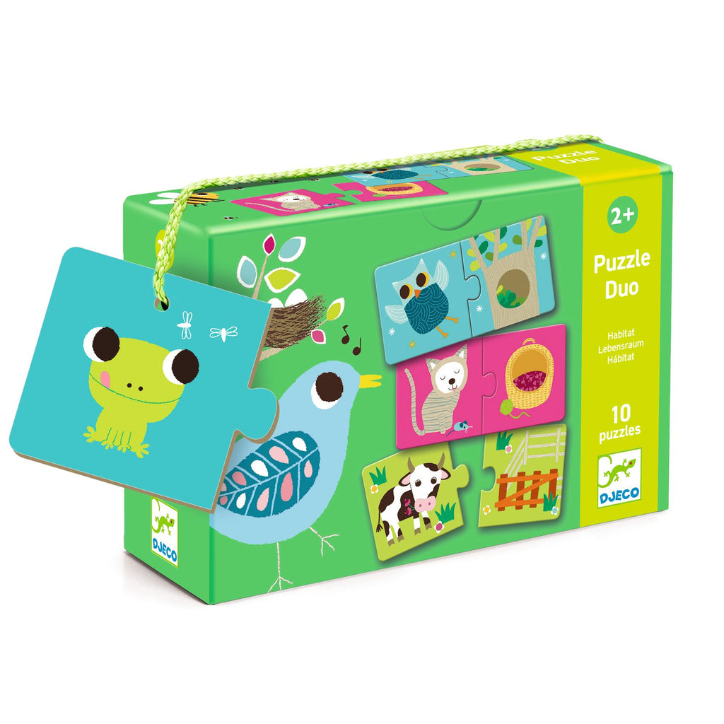 Djeco Pussel Duo Habitat (10 pussel)