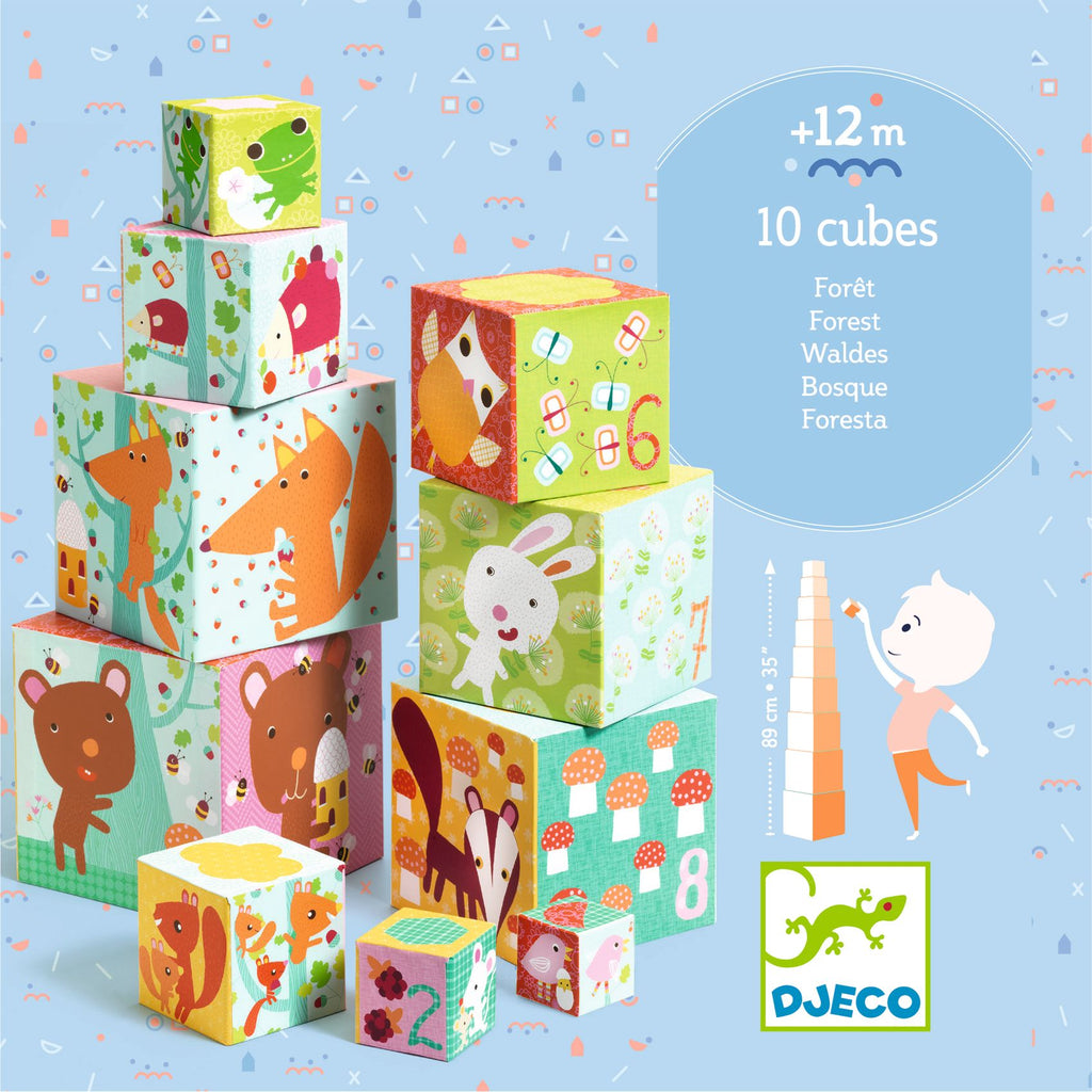 Djeco Stapelklossar Forest Blocks (10 delar)