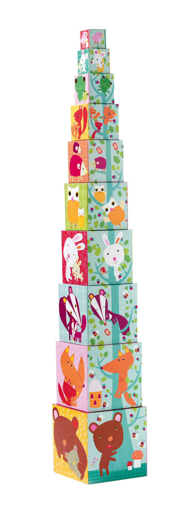 Djeco Stapelklossar Forest Blocks (10 delar)