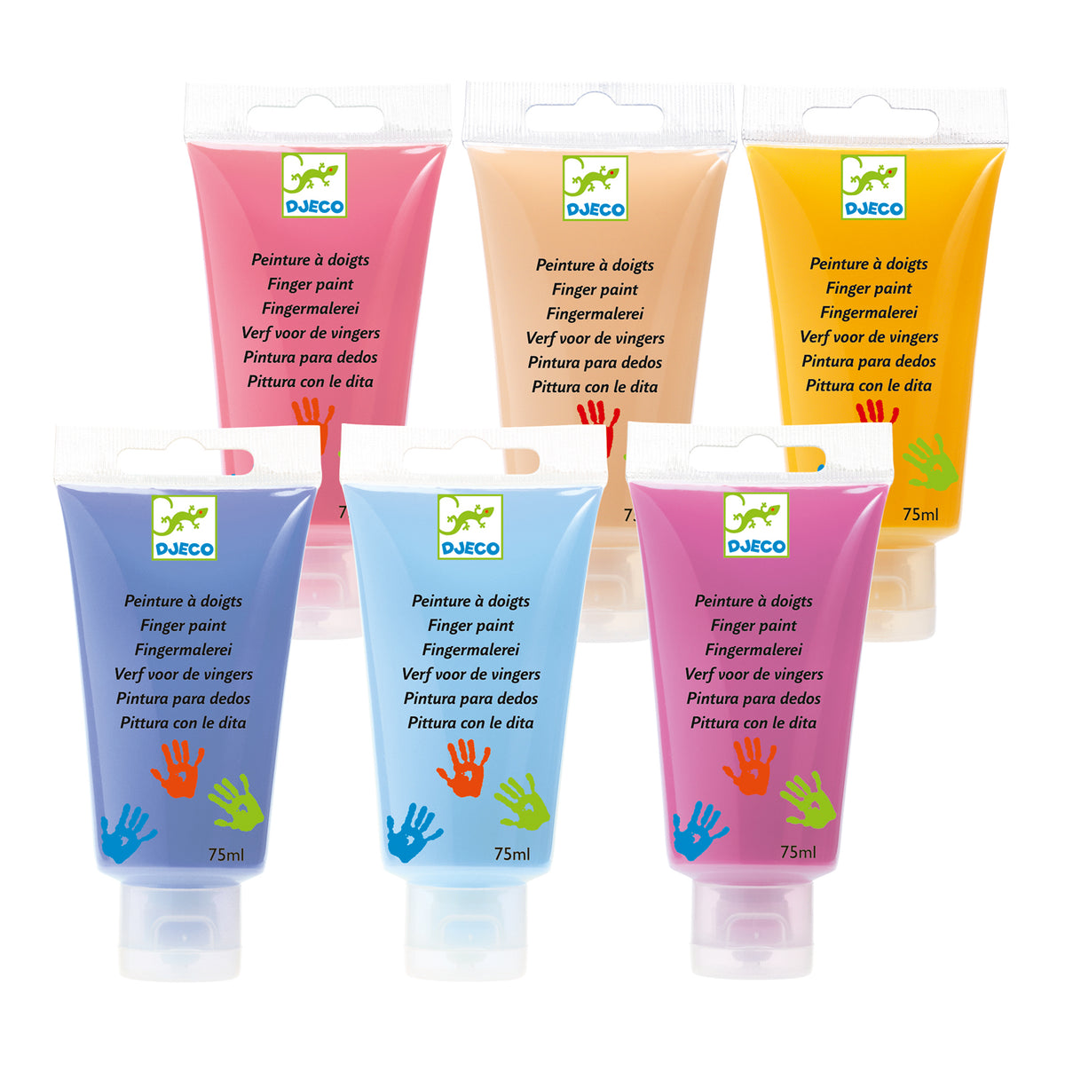 Djeco Fingerfärg Sweet (6 tuber)