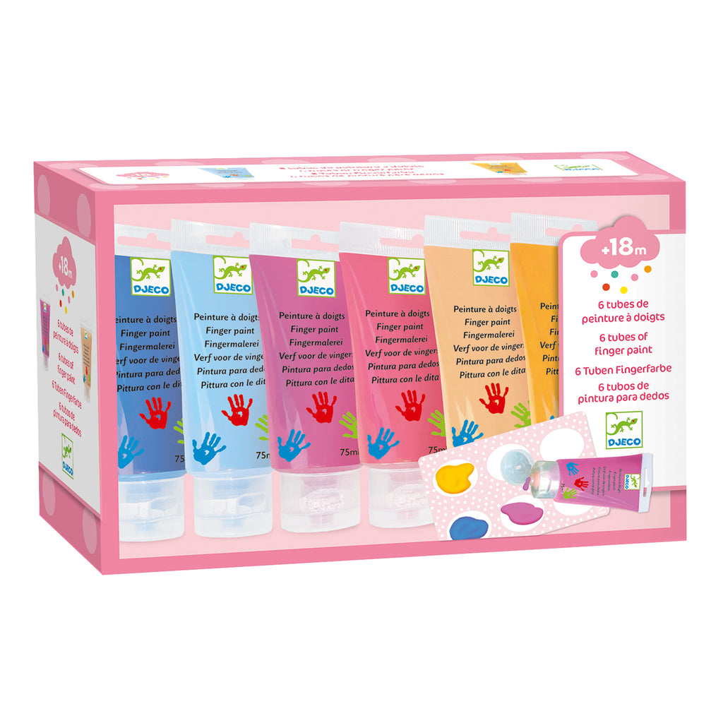 Djeco Fingerfärg Sweet (6 tuber)