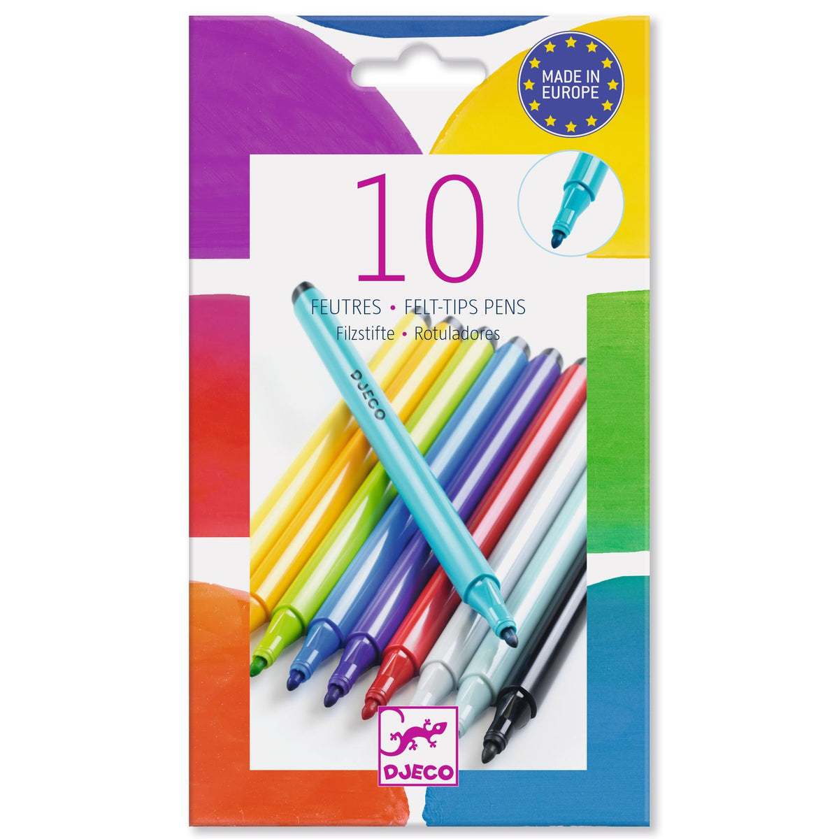 Djeco Tuschpennor Rainbow (10 st)