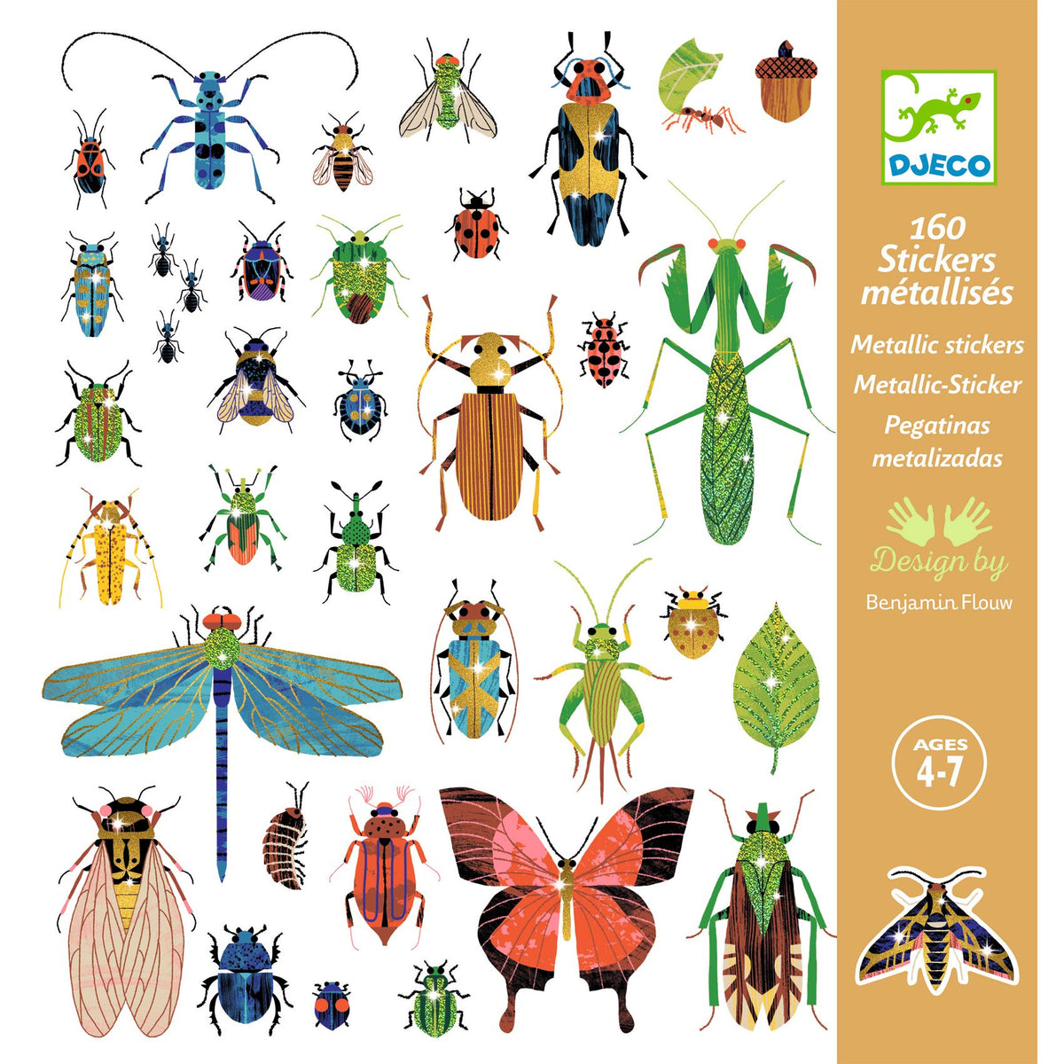 Djeco Klistermärken Microcosmos (160 st)