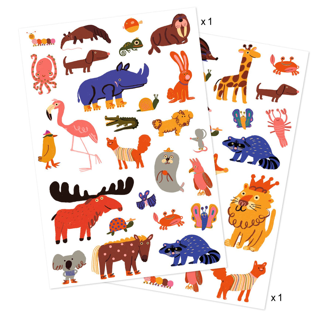 Djeco Tatueringar Funny Animals
