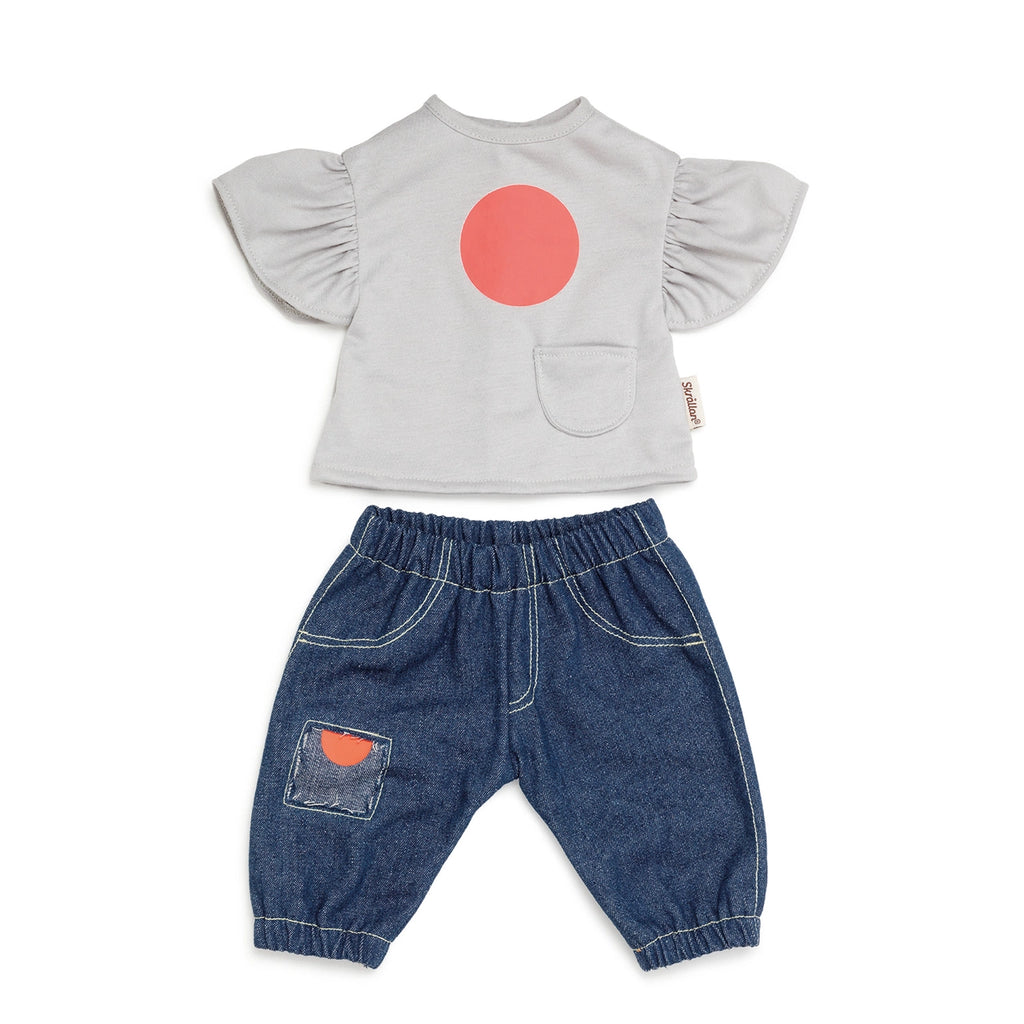 Skrållan Dockkläder Jeans & T-shirt (45cm)