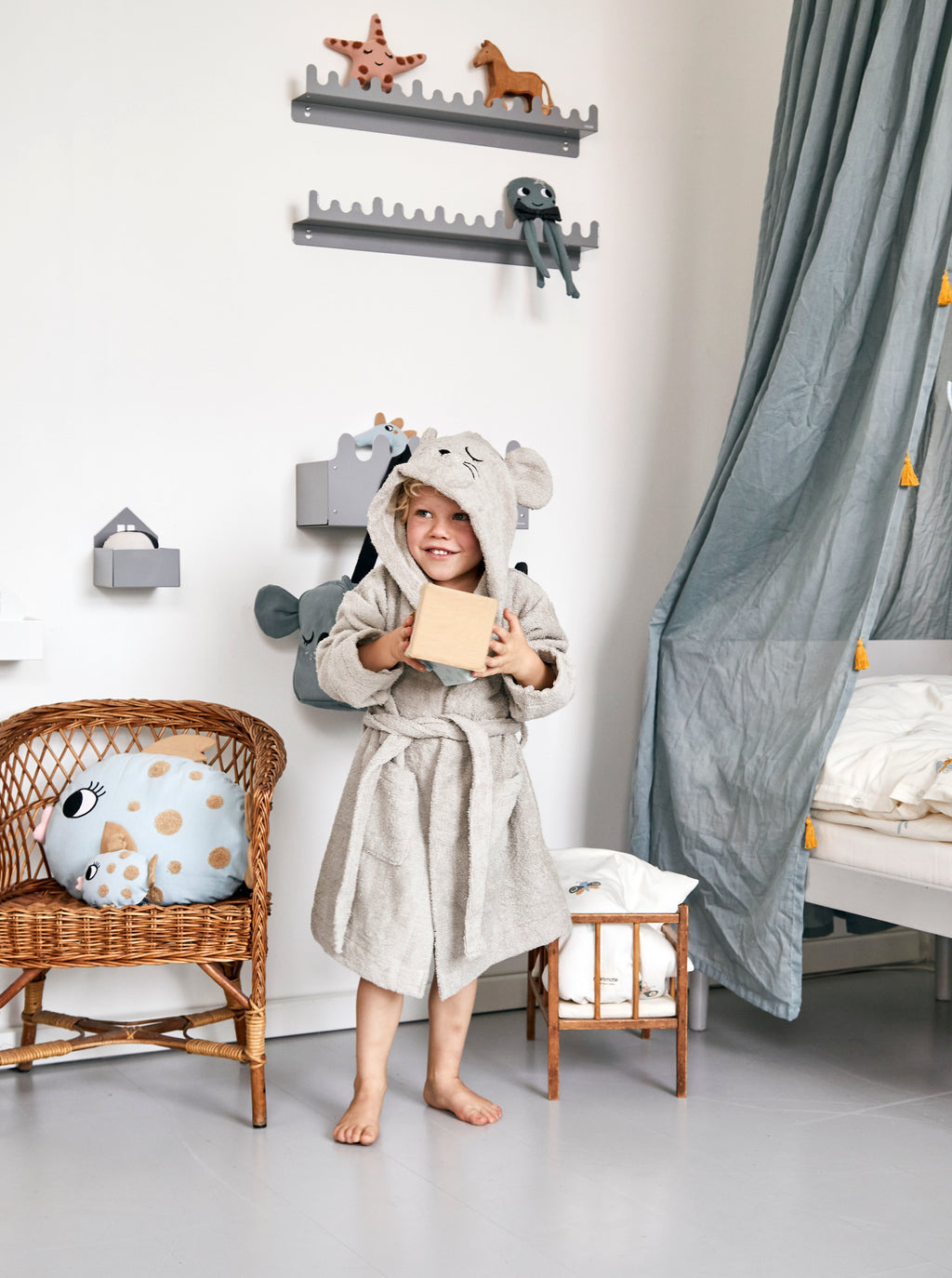 Roommate Badrock Mus Grå (1–2 år)