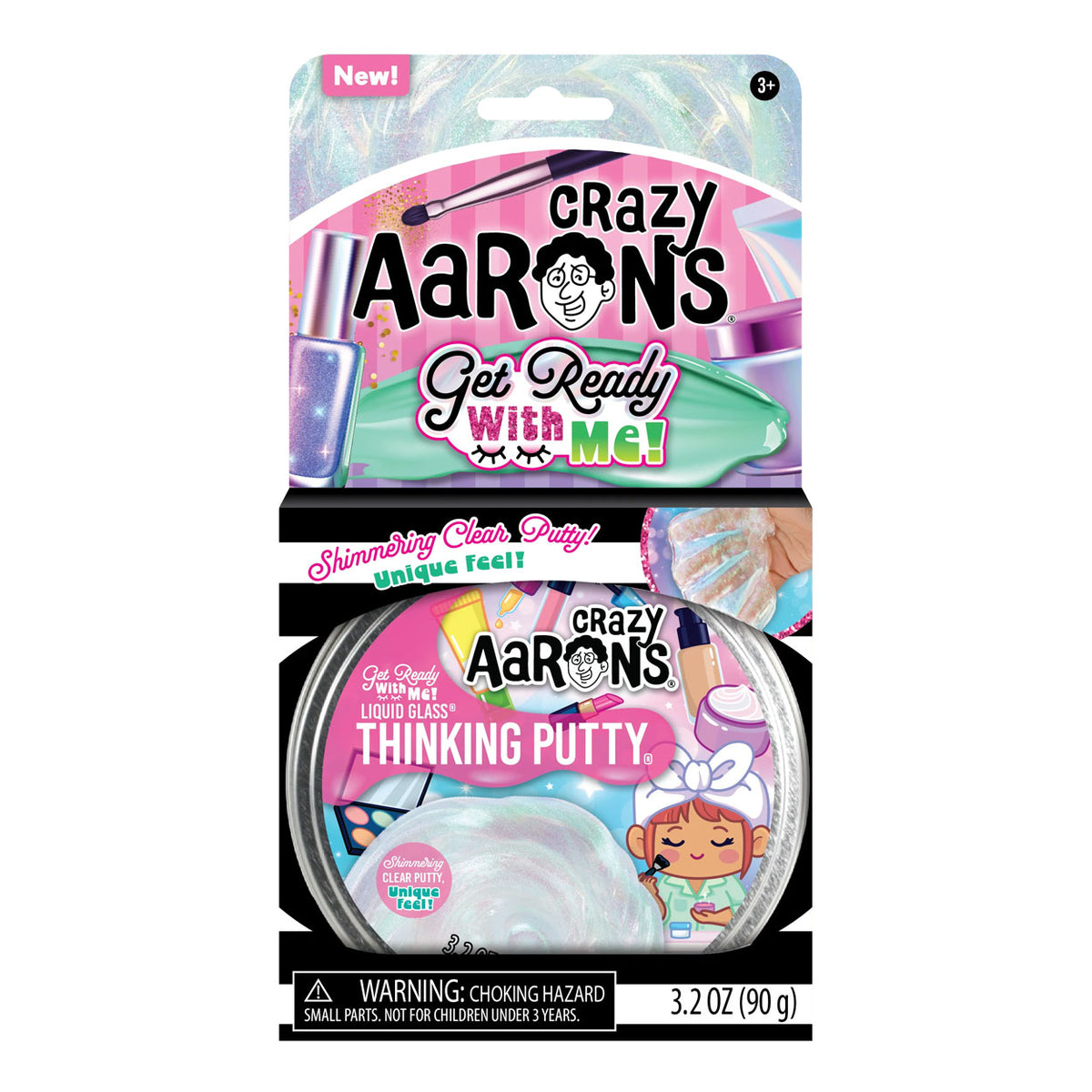 Crazy Aarons Thinking Putty Liquid Glass Get Ready With Me (10cm, 91g)