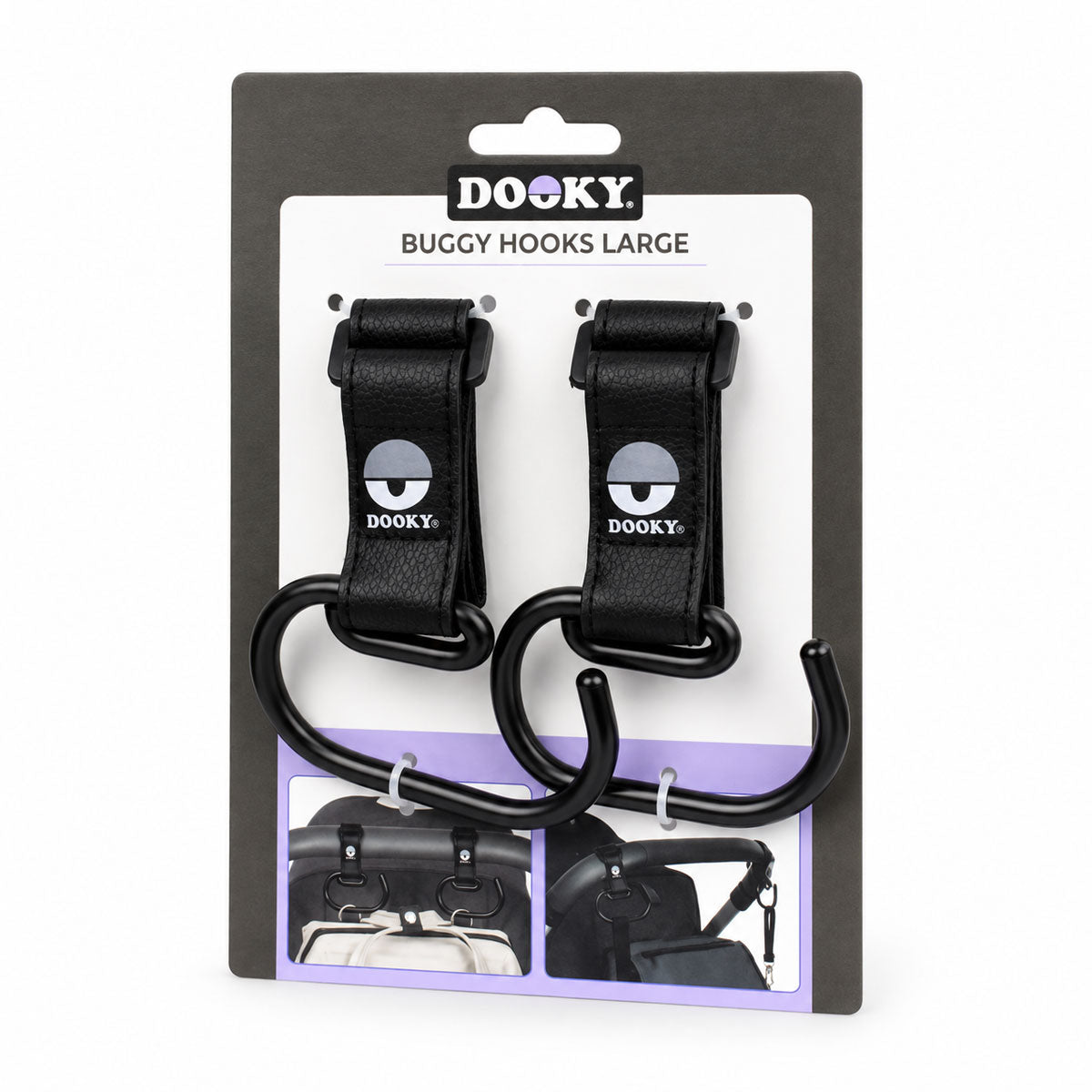 Dooky Buggy Barnvagnskrok Svart Large (2-pack)
