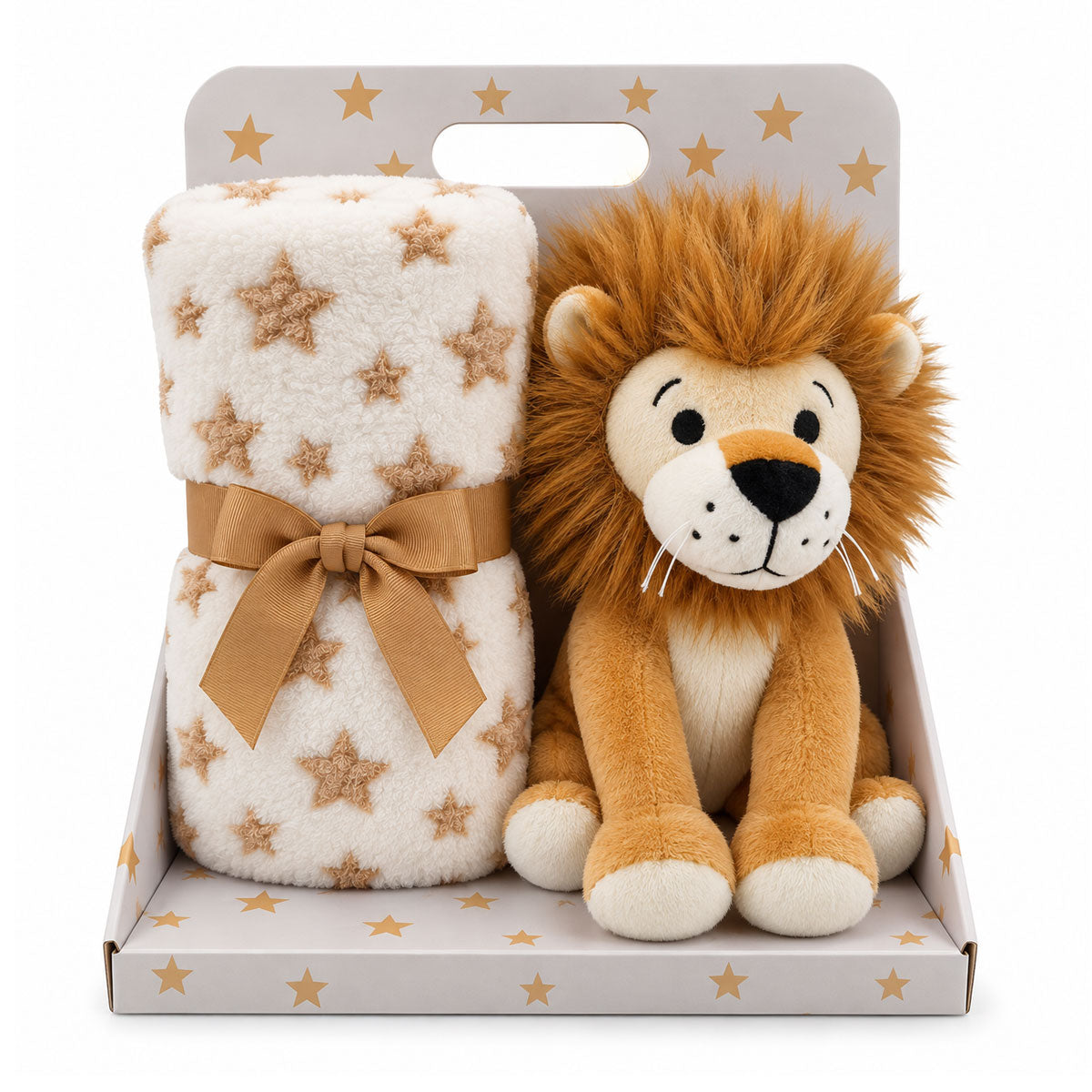 Carlo Baby Presentset Fleecefilt & gosedjur Lejon