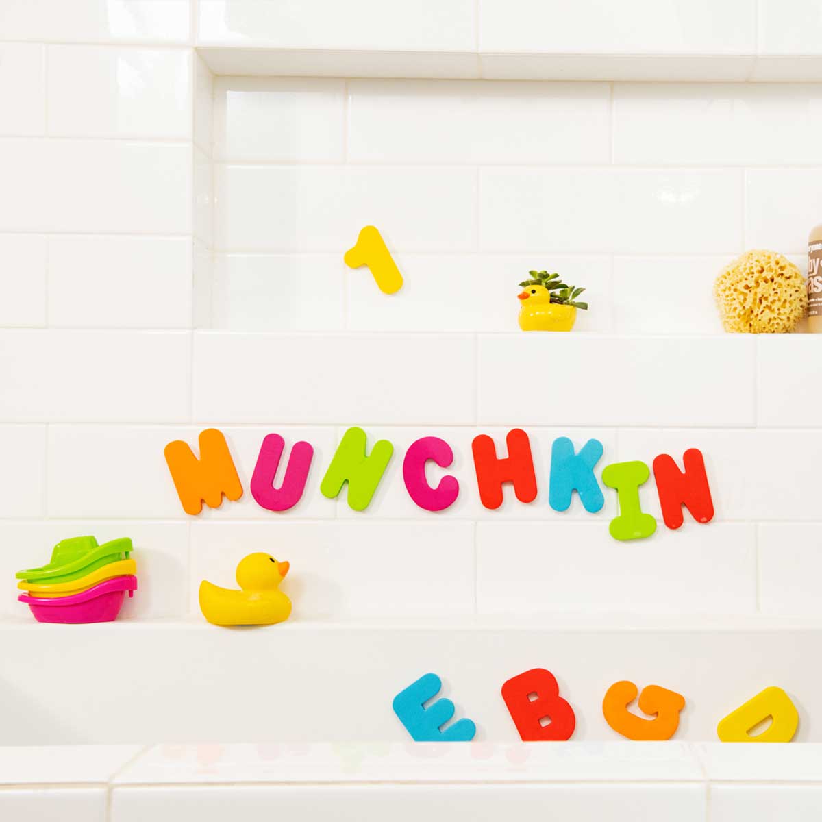 Munchkin Bokstäver & siffror till badet (36 delar)
