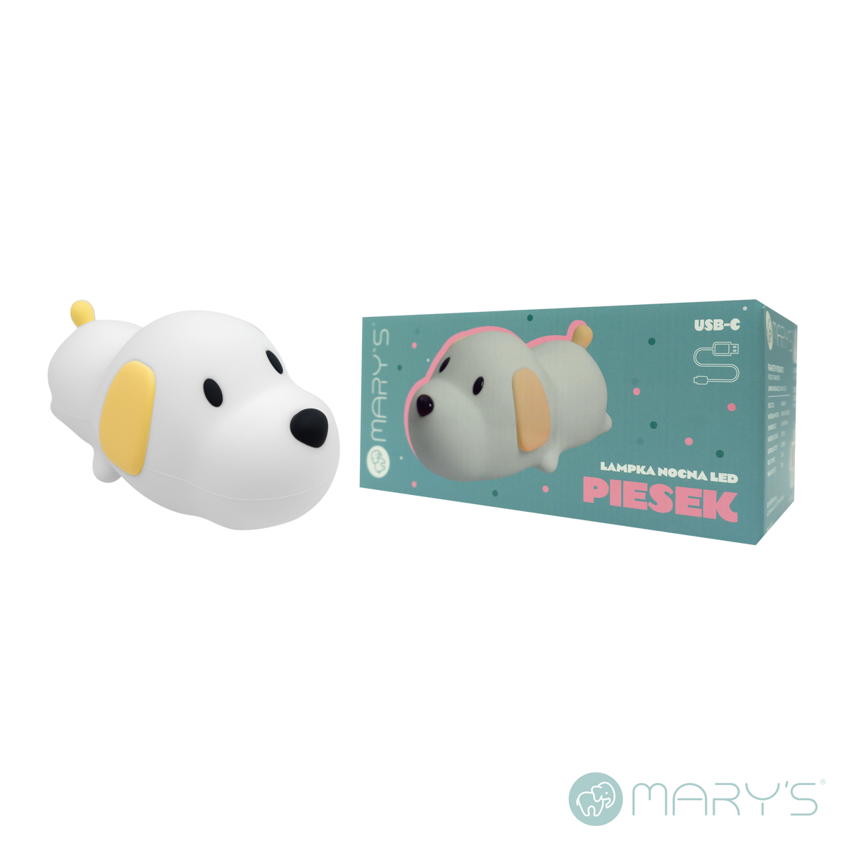 Mary's LED-Nattlampa Dog (USB-laddning)