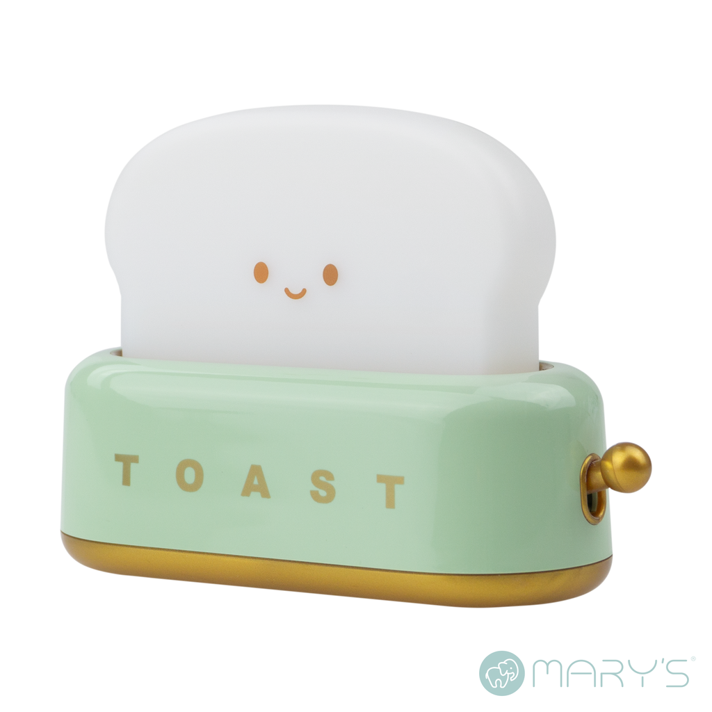 Mary's LED-Nattlampa Toaster Grön (USB-laddning)