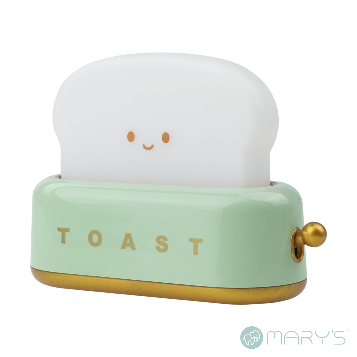 Mary's LED-Nattlampa Toaster Grön (USB-laddning)