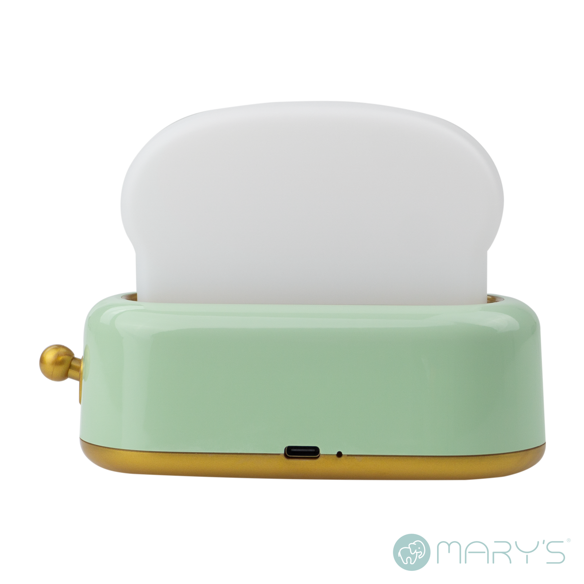 Mary's LED-Nattlampa Toaster Grön (USB-laddning)