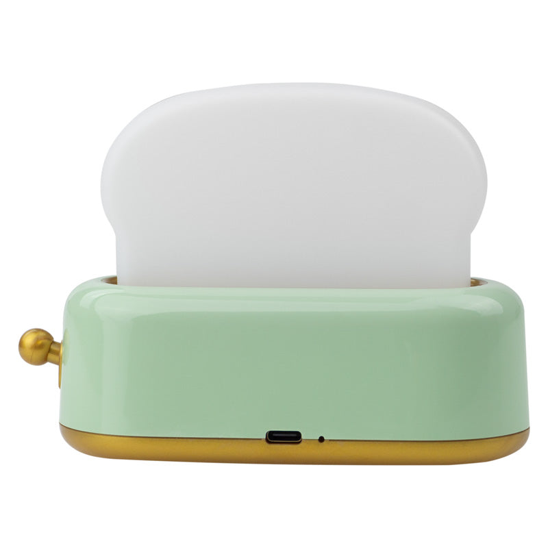 Mary's LED-Nattlampa Toaster Grön (USB-laddning)