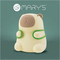Mary's LED-Nattlampa Capybara Tourist RGB (USB-laddning)