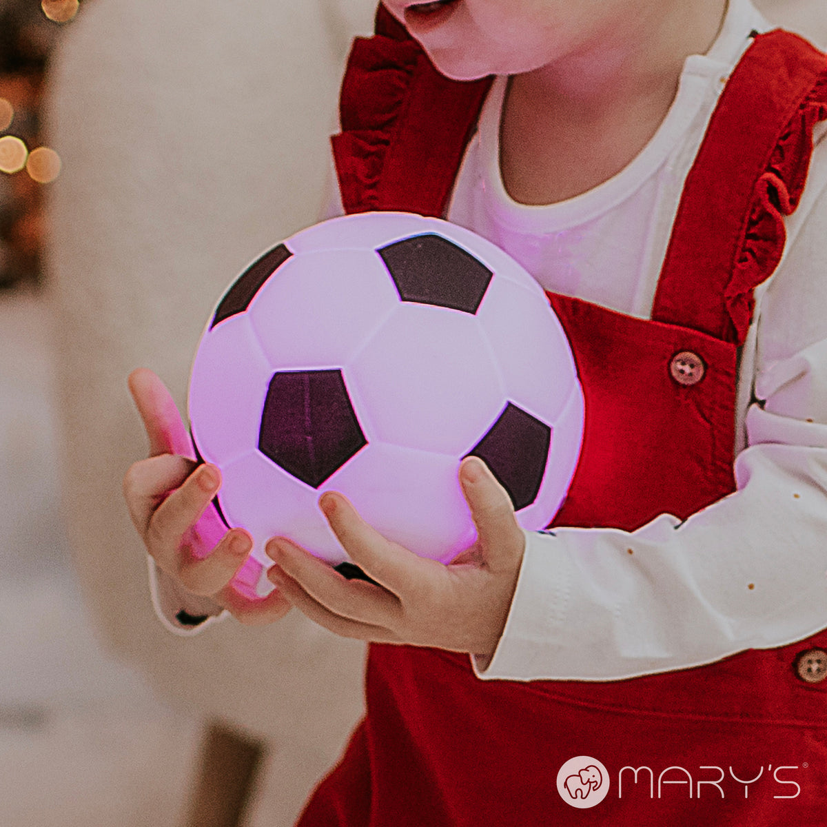 Mary's LED-Nattlampa Football (USB-laddning)
