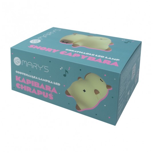 Mary's LED-Nattlampa Snarkande Kapybara (USB-laddning)