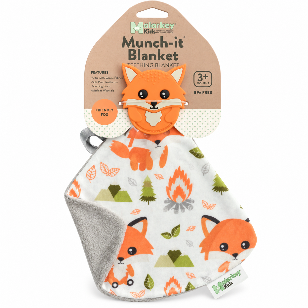 Malarkey Kids Snuttefilt/bitleksak Munch-it Blanket Räv