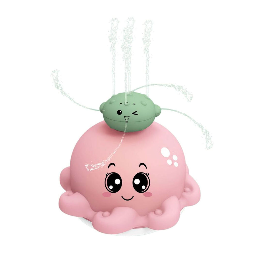 Carlo Baby Bläckfisk Rosa med ljus & sprutande vatten