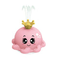 Carlo Baby Bläckfisk Rosa med ljus & sprutande vatten