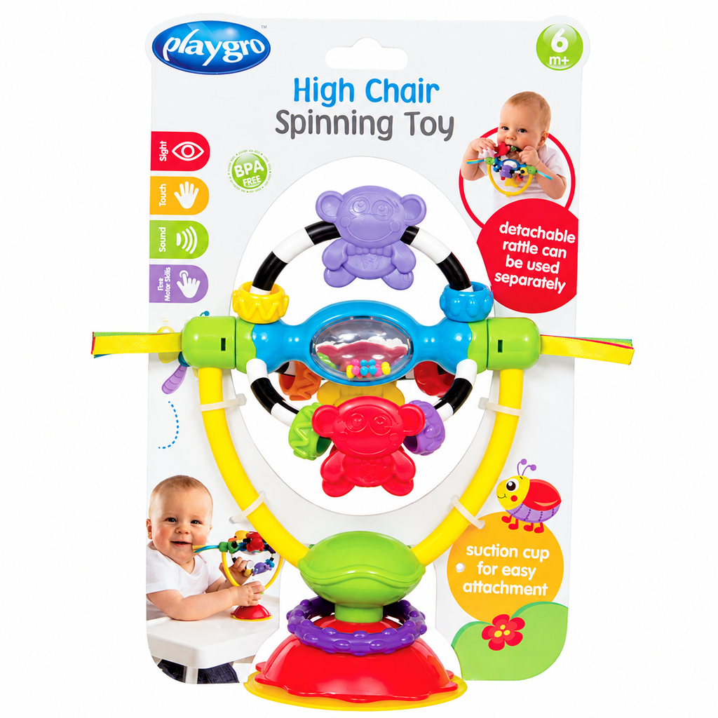 Playgro Aktivitetsleksak med sugpropp för Matstol +6m