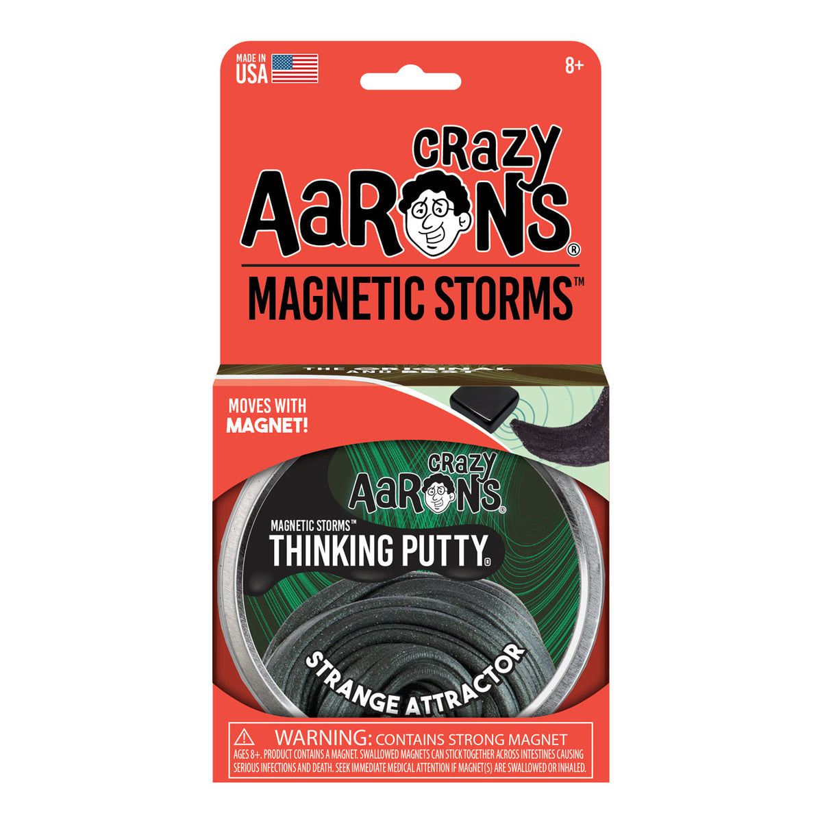 Crazy Aarons Magnetisk Thinking Putty Strange Attractor (10cm, 91g)