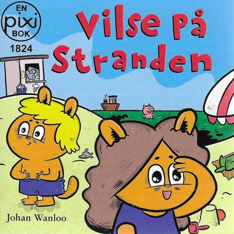 Leif och Laila vilse på stranden av Johan Wanloo (Pixibok)