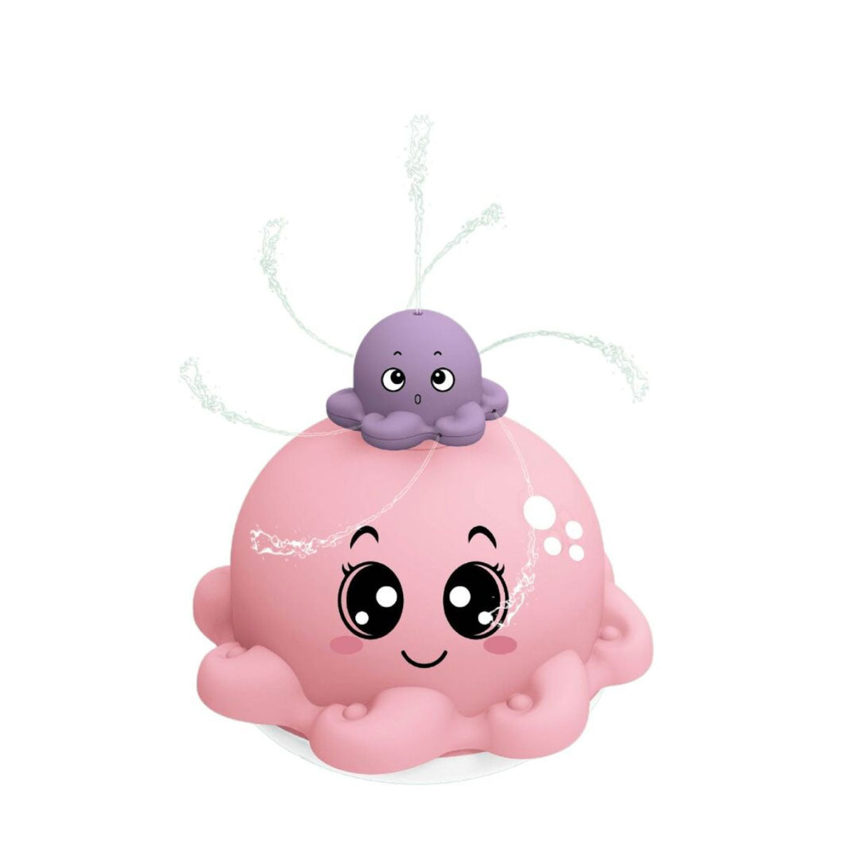 Carlo Baby Bläckfisk Rosa med ljus & sprutande vatten