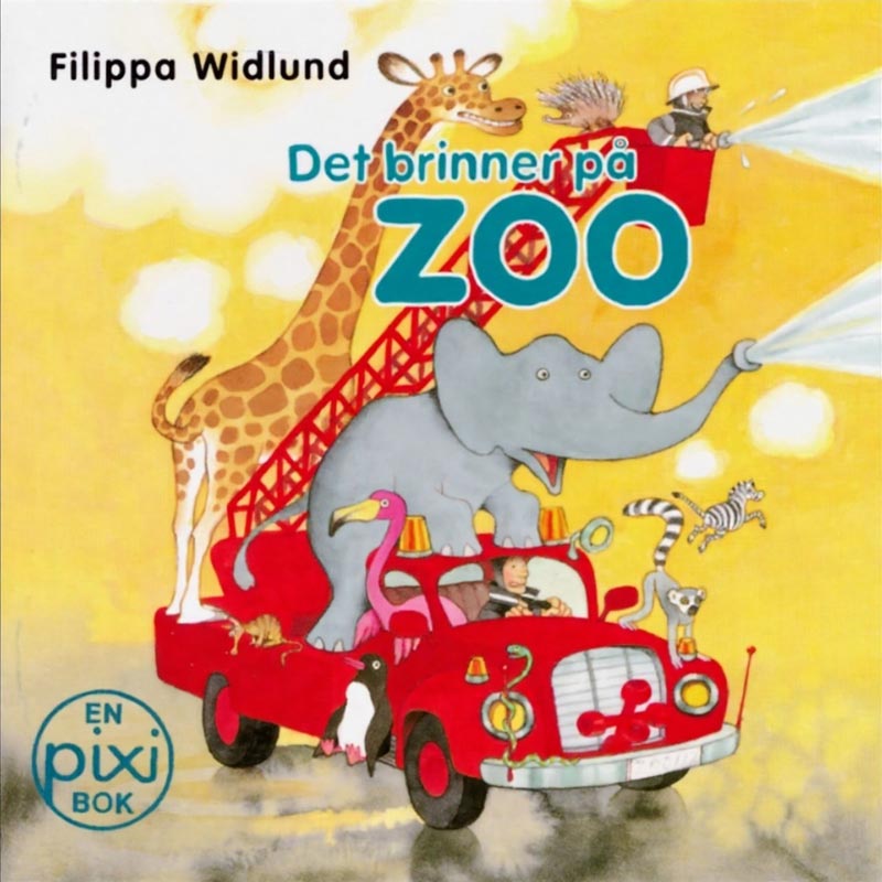 Det brinner på zoo av Filippa Widlund (Pixibok)